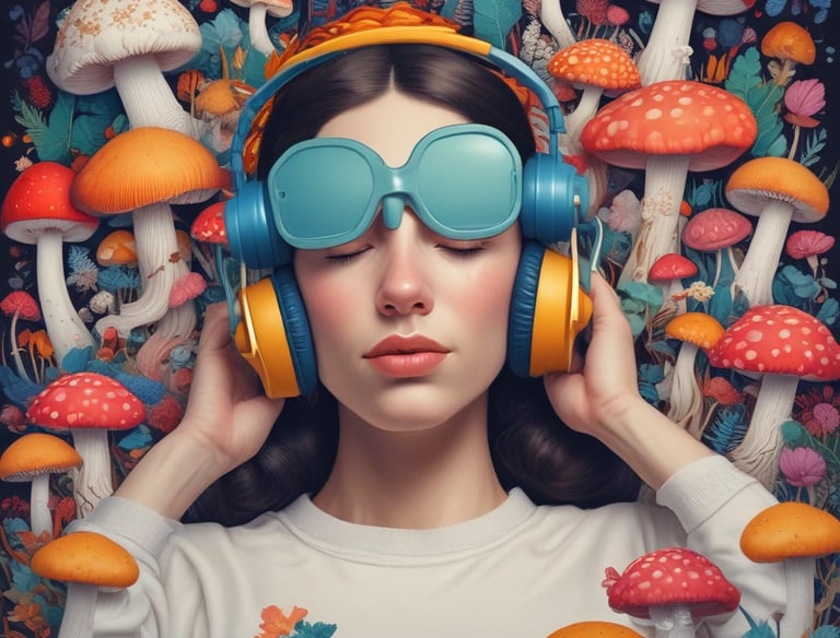 A curved facade covered in white latticework