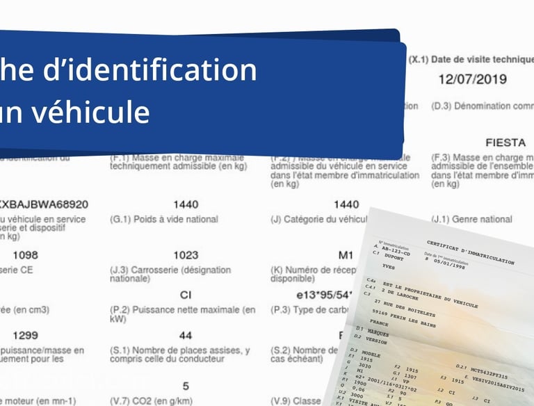 Fiche d'Identification Véhicule Fréjus