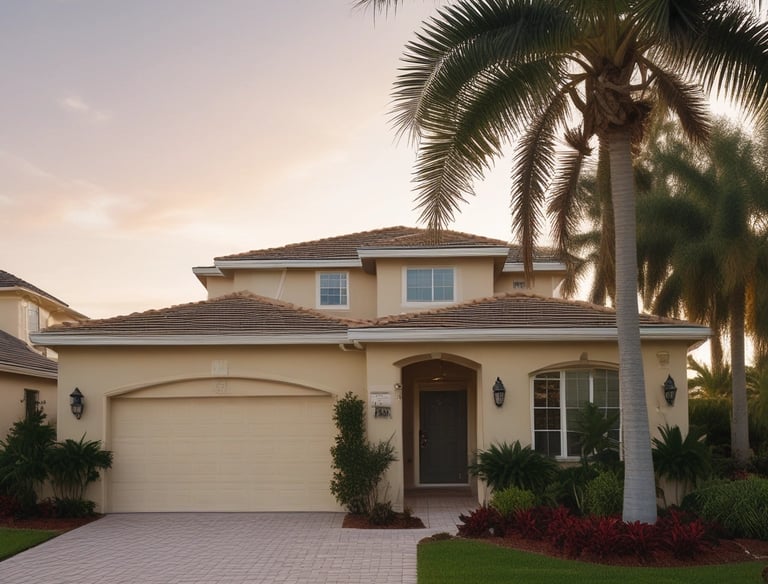 A luxurious villa with a swimming pool.