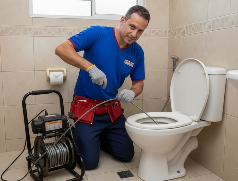 desentupidora de vaso sanitário