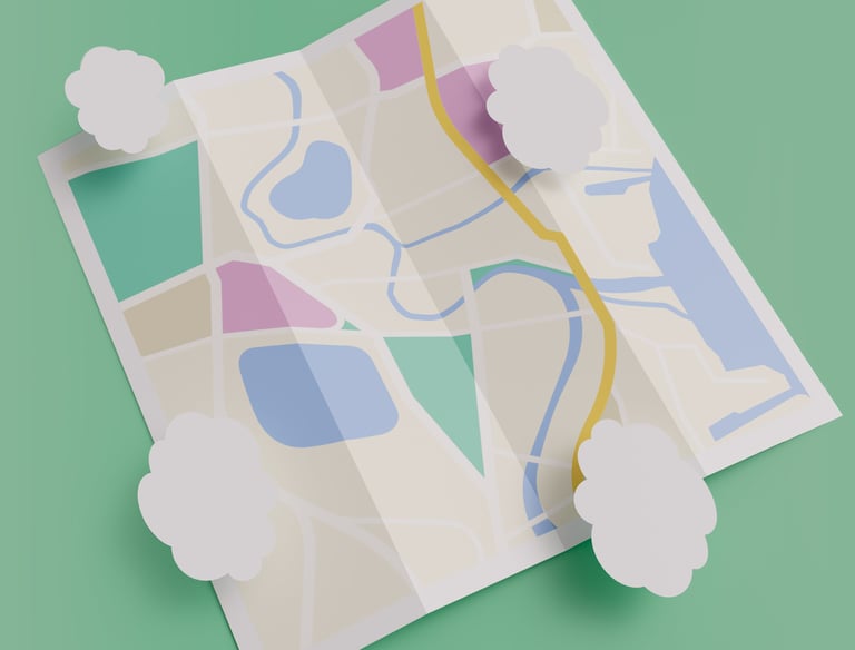 a map of a map of a city with a map of a city