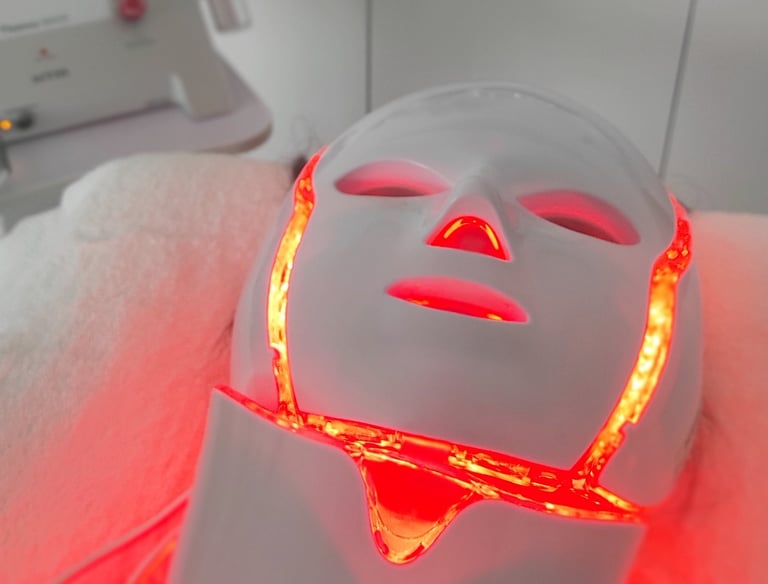 luminothérapie, masque led, photobiomodulation  