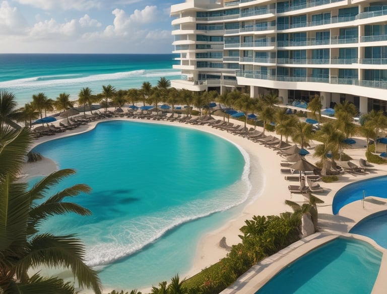 An old wooden house with a brown tiled roof stands in front of two modern high-rise apartment buildings. The house has a weathered appearance with a small window, and there is a 'for sale' sign on the side. The modern buildings behind are much taller, with multiple balconies and windows. The sky is a clear blue.
