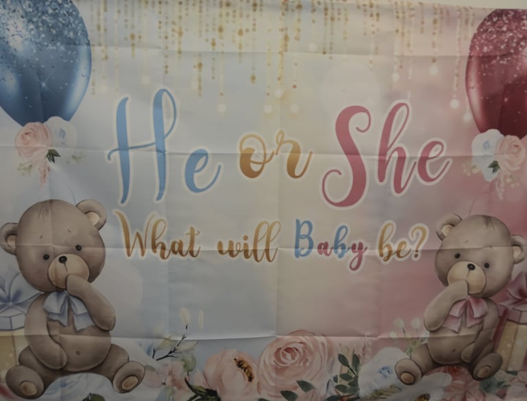Decorado para un evento de Gender Reveal