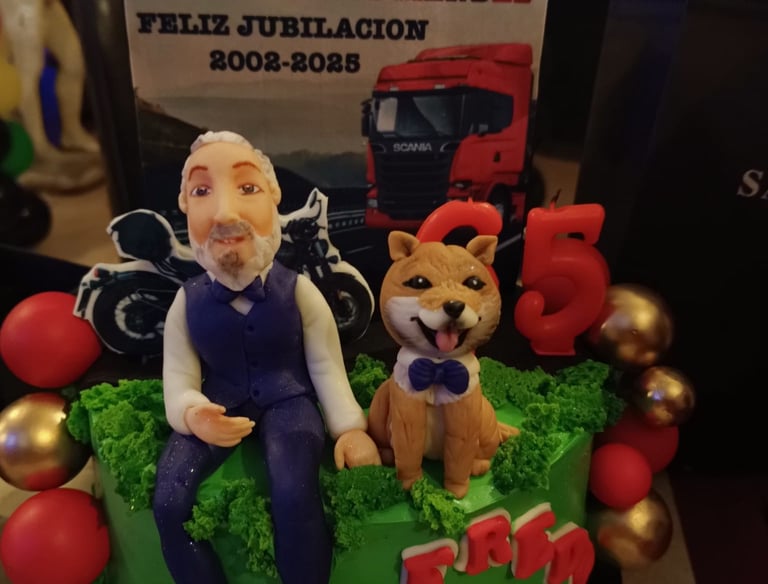 Tarta personalizada para una jubilación