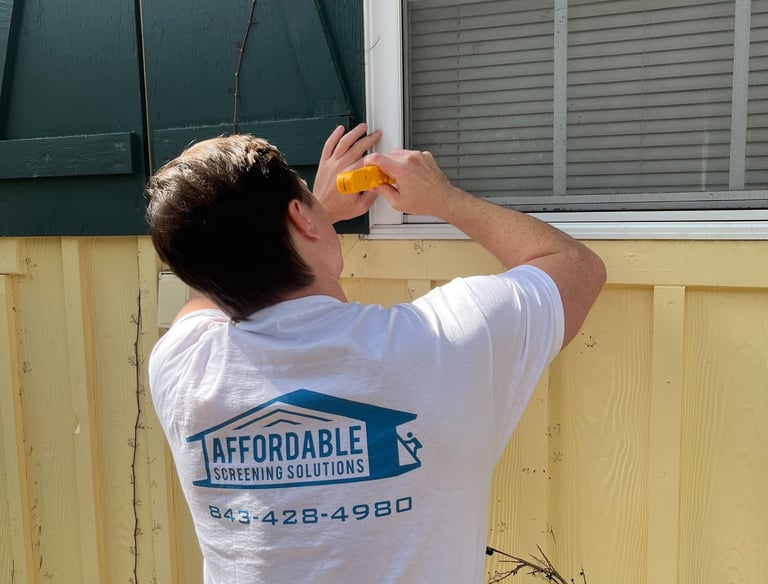 Window screen replacement Myrtle Beach!