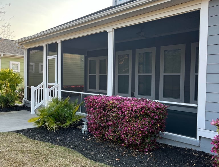 Durable pet-friendly porch screens in Georgetown County.