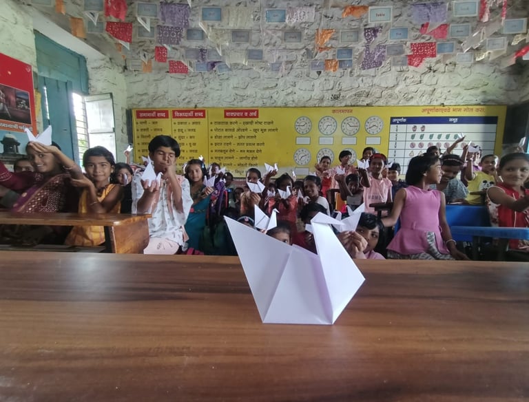 Origami in India for children