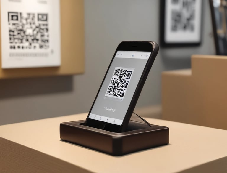 A stylish leather menu folder resting on a wooden table with soft lighting.