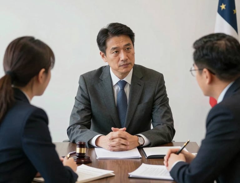 Bright blue interactive icons glowing on a dark tech-themed background.