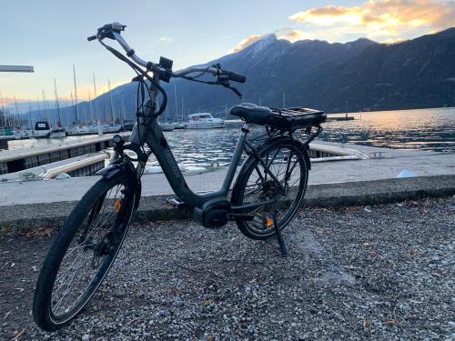 Vélo sur le bord du lac du Bourget