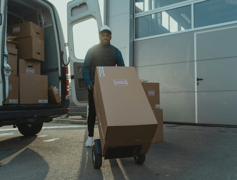 Transport d’électroménager en camionnette
