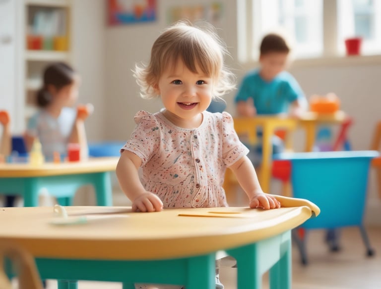Three bottles of Earth Choice cleaning products are lined up on a wooden surface. The bottles have liquid inside and feature colorful labels with natural imagery like lemons and flowers. Each bottle is topped with a white cap, and the background is a solid teal color.