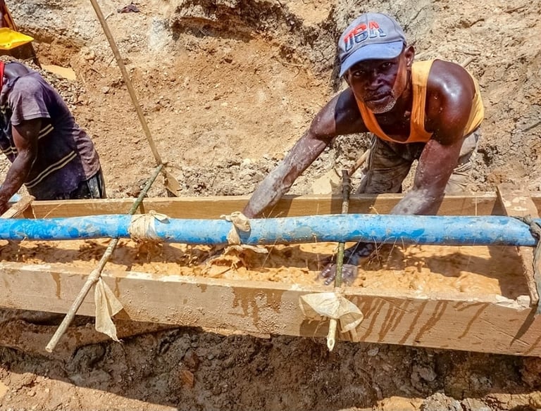 miners at kakamega gold field