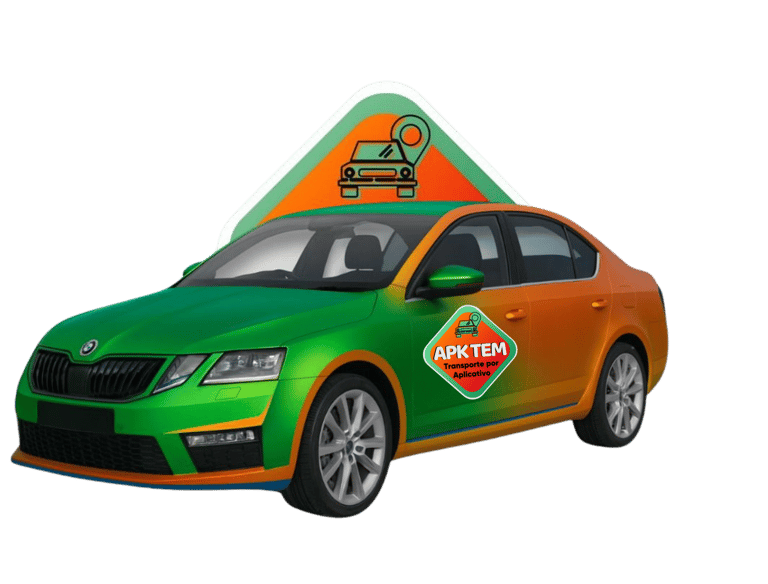 Carro do aplicativo Apktem transportes.