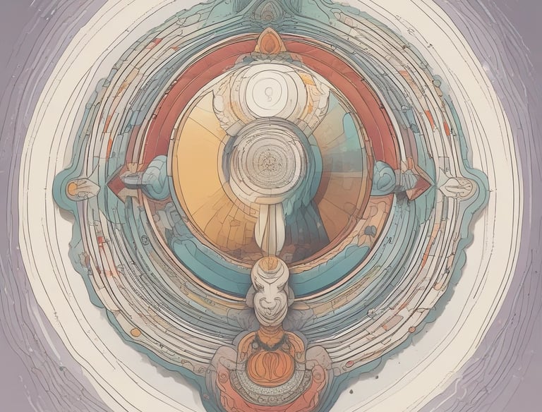 show visual illustration of Inner clarity that shapes real decisions and direction.