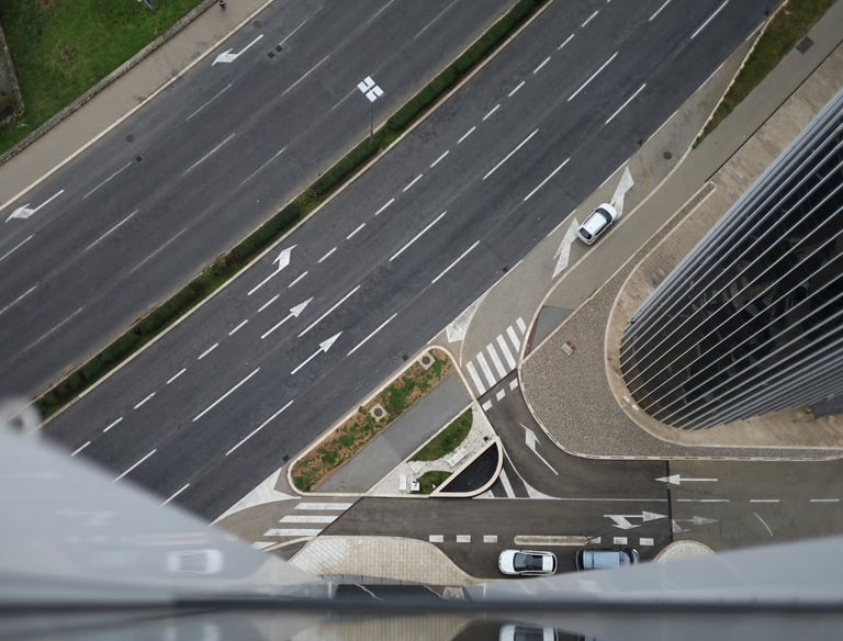 highway from bird perspective