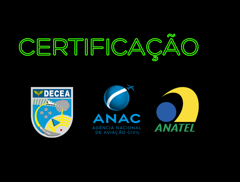 Certificações da equipe da Conecte Drone