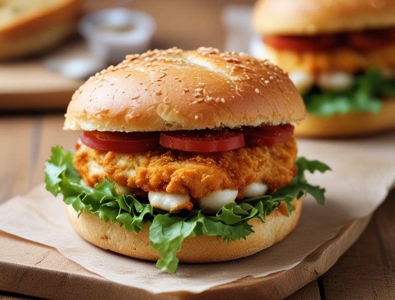 A vintage-style food truck is parked in a dimly lit area with an open window revealing the kitchen inside. There are metal chairs and round tables set in front of the truck, suggesting an outdoor dining area. A person in a white shirt stands beside the truck, possibly a vendor or customer, engaged in a phone conversation.