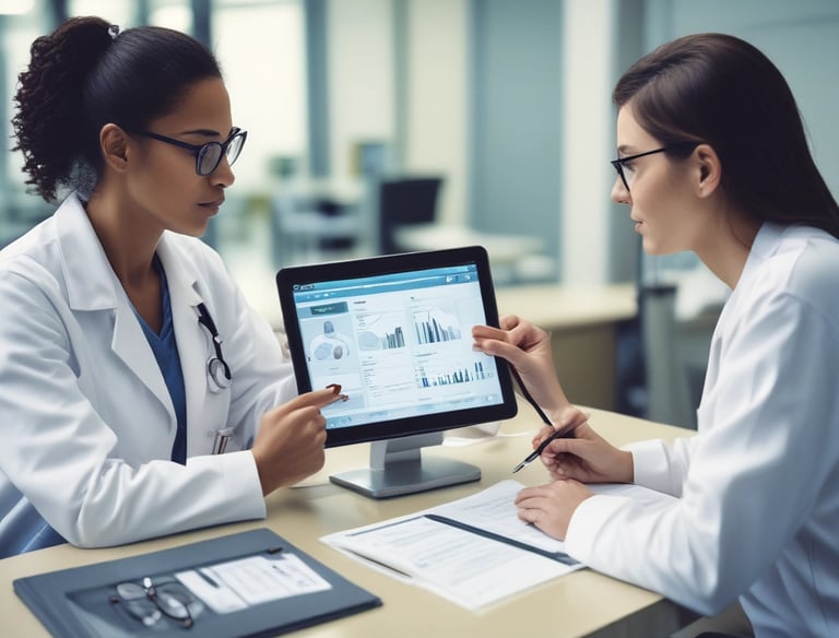 a doctor and a patient in a hospital