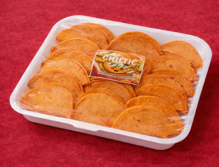 15 enchiladas potosinas CHÍLTIC recién hechas con maíz nixtamalizado y queso fresco artesanal casero