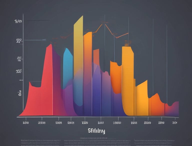 A modern data analysis workspace with charts and graphs.