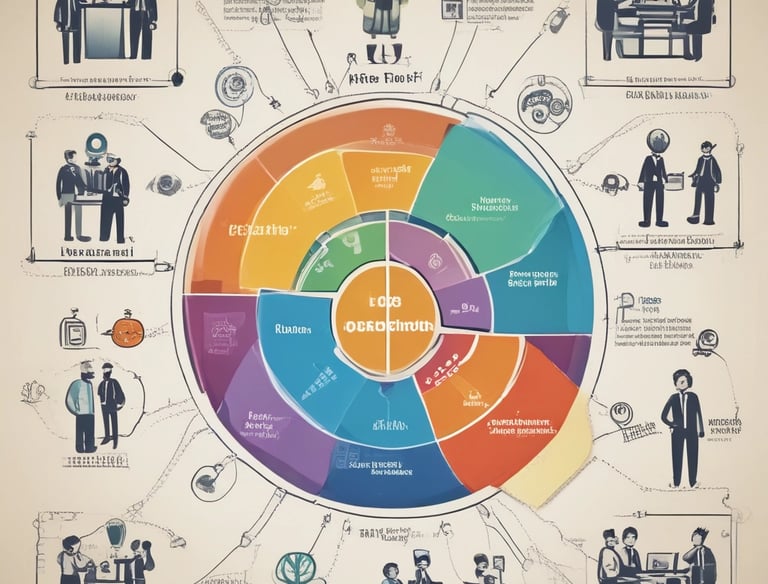 a man riding a skateboard down a street next to tall buildings