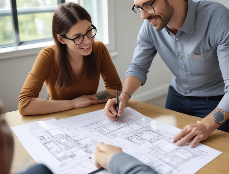 A professional consultant discussing strategies with a property owner.