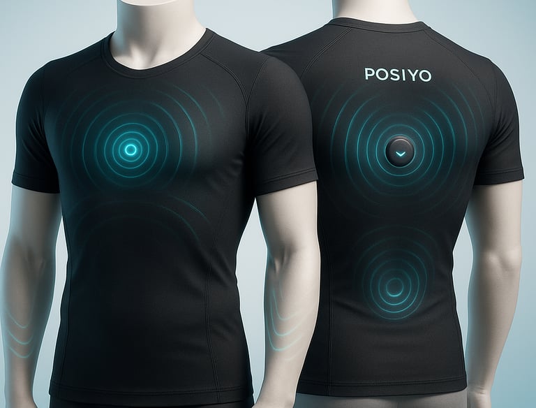 posiyo with vibration feedback for posture correction