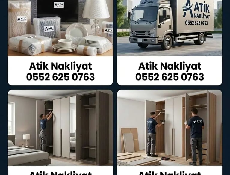 Antalya içi güvenli taşımacılık için Atik Nakliyat kapalı kasa nakliye aracı ve eşya transfer süreci