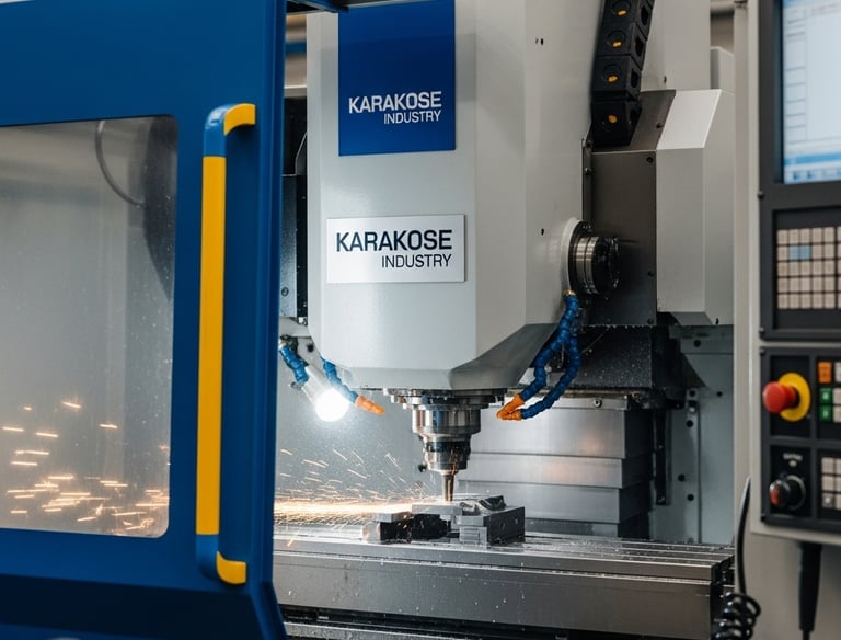 a machine that is cutting into a machine