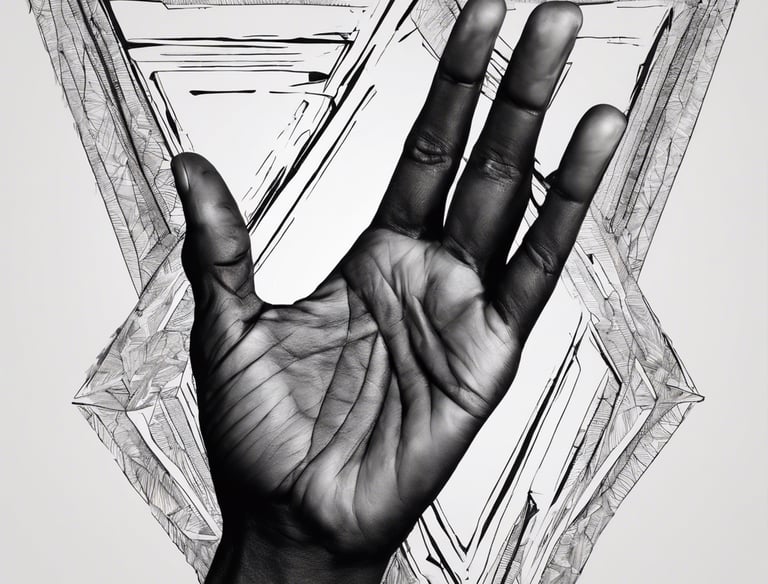 persons hand on white textile