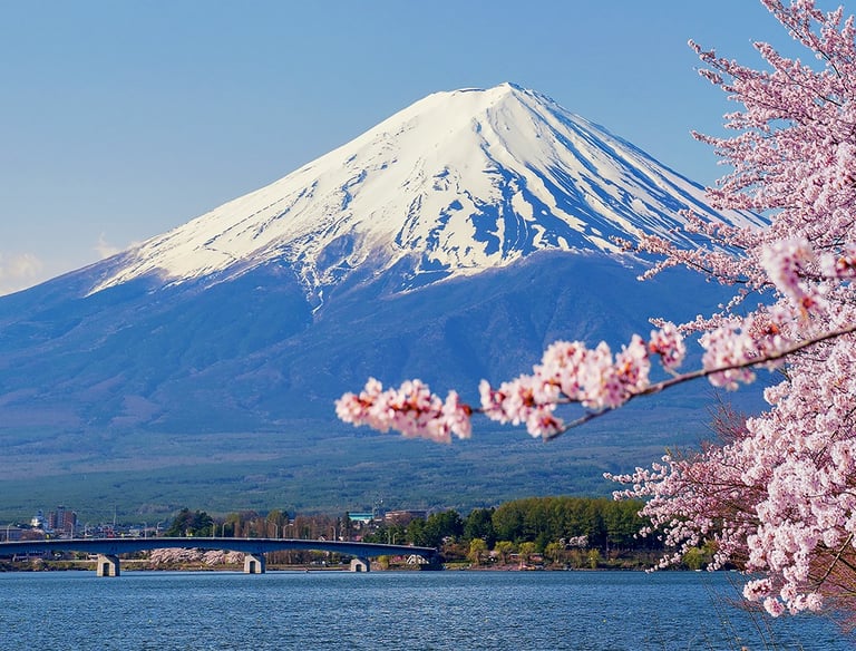 Mount Fuji Japan Qatar Airways