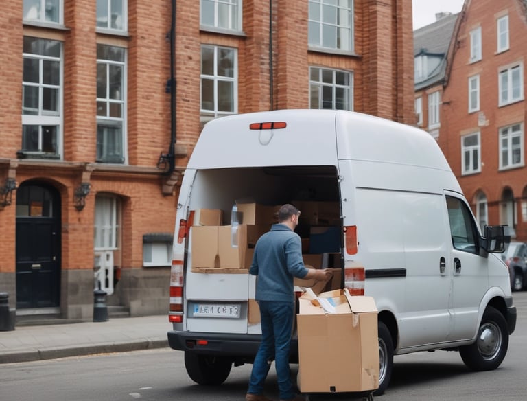 A distribution center with various food products.