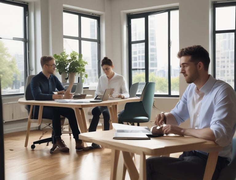 A modern retail display features various packaged goods arranged neatly on black shelves. There are bottles, wrapped boxes, and jars, along with decorative elements like pampas grass. The lighting highlights the products, adding a sophisticated and minimalistic vibe.