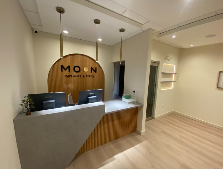 modern reception room in Montvale NJ