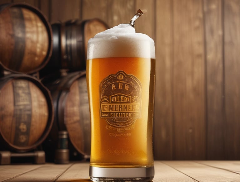 A vibrant display of various craft beer bottles.