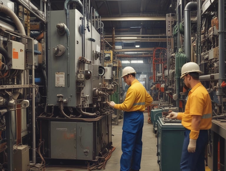 A machine operator skillfully handling equipment.