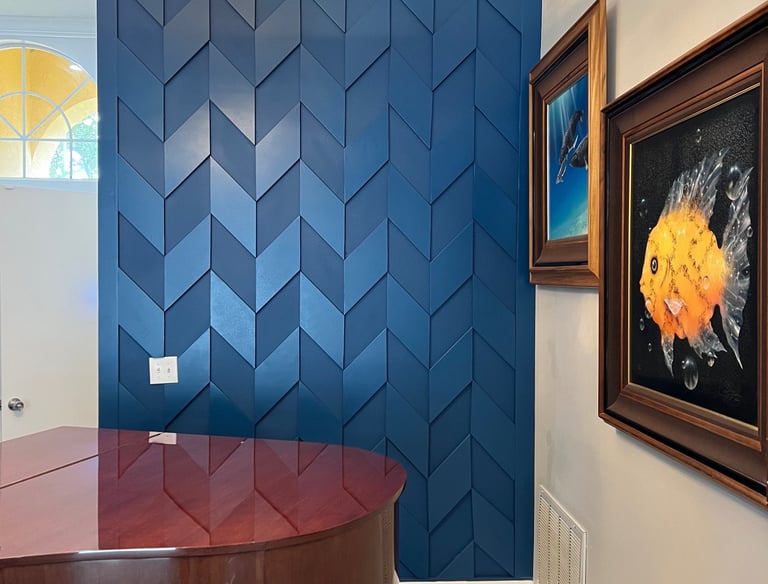 Custom made wooden wall unit- Britto's Home Improvement