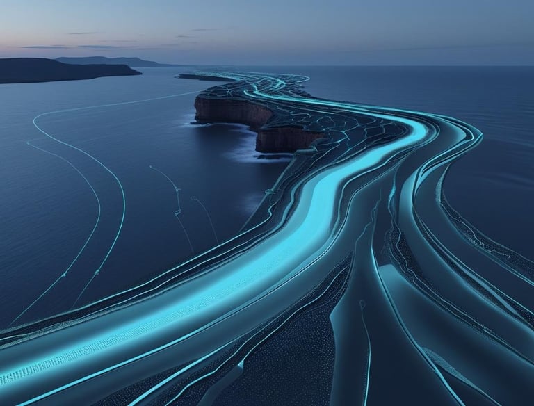 a long exposure of a long exposure of a road