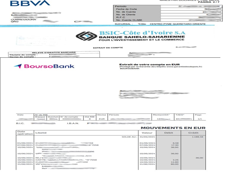 bank document translation services