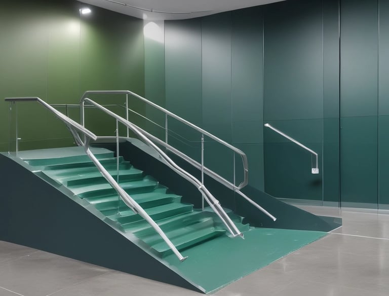 a man riding a skateboard down a street next to tall buildings