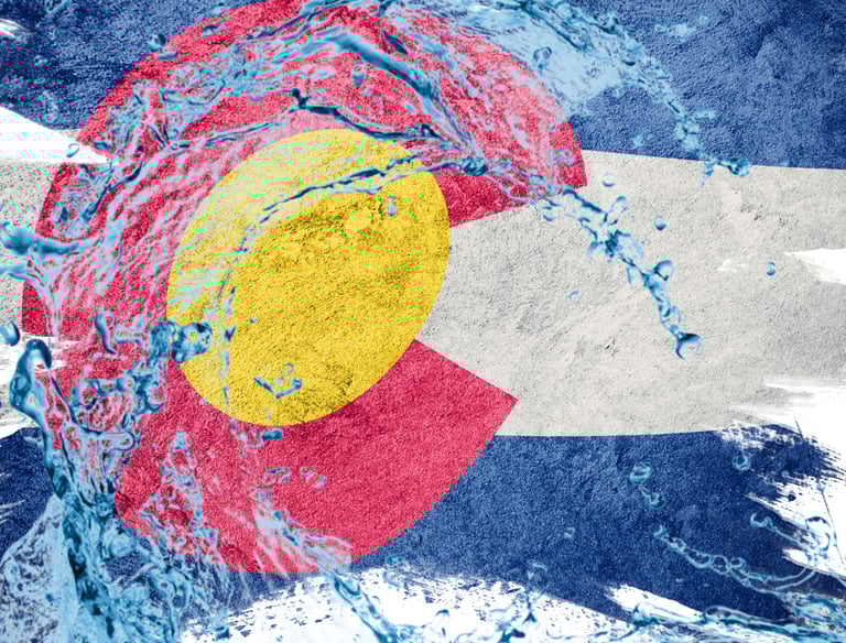 a flag of the state of colorado