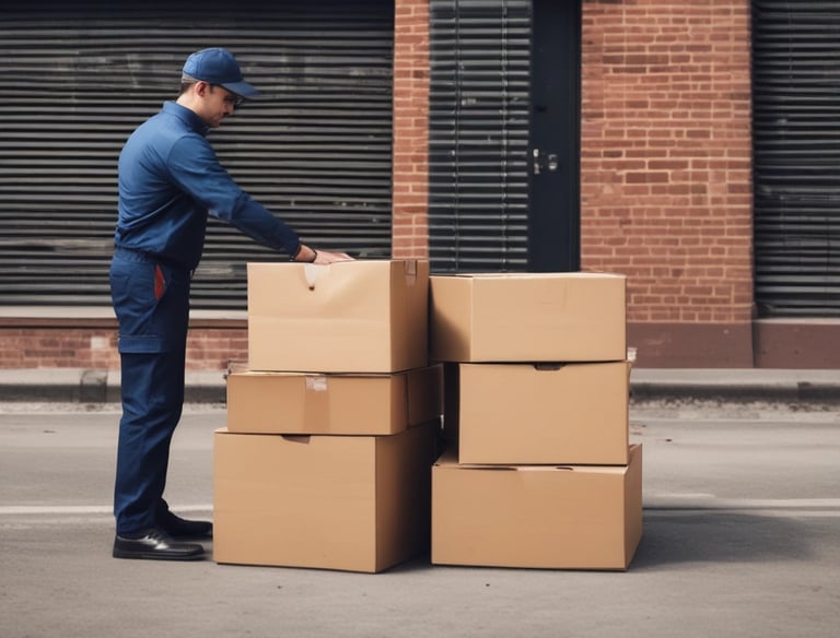 A shipment of coffee beans ready for export.