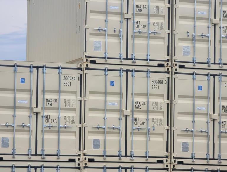 stack of container rentals
