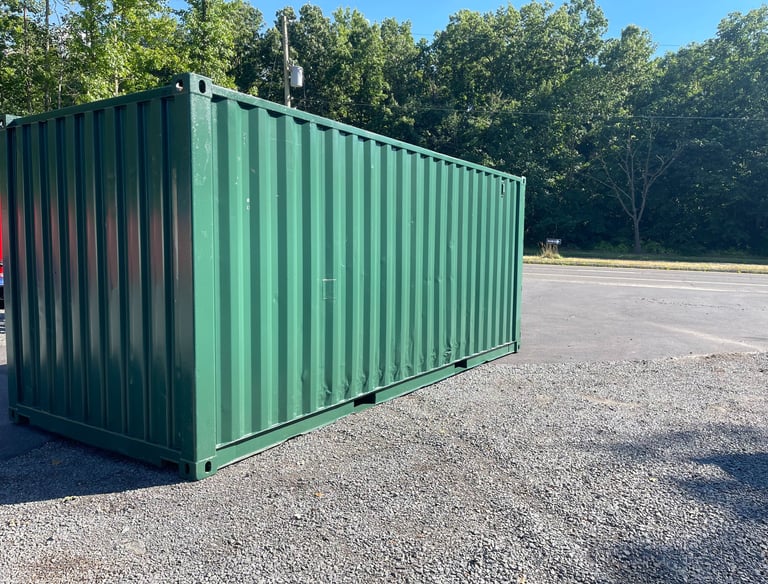 20' steel storage container for rent or sale