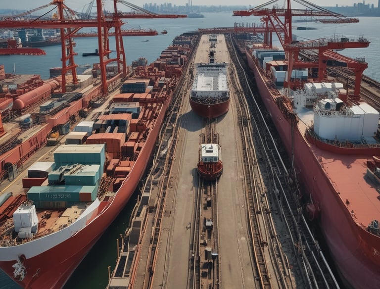 A renewable energy wind farm.