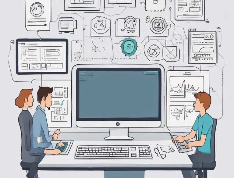 Modern cloud servers with data security measures in a high-tech data center.