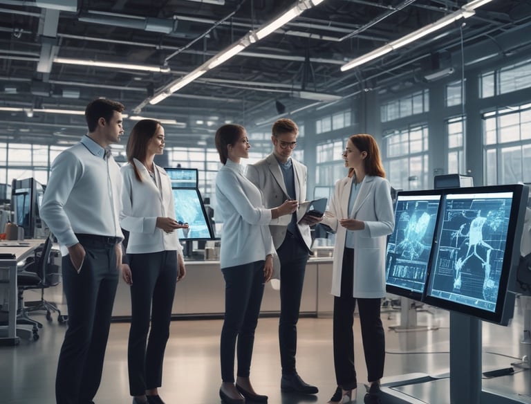 A city skyline representing innovation and growth in a business environment.