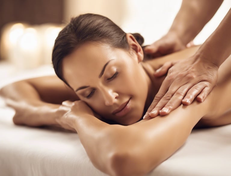 woman in purple shirt sitting on brown chair